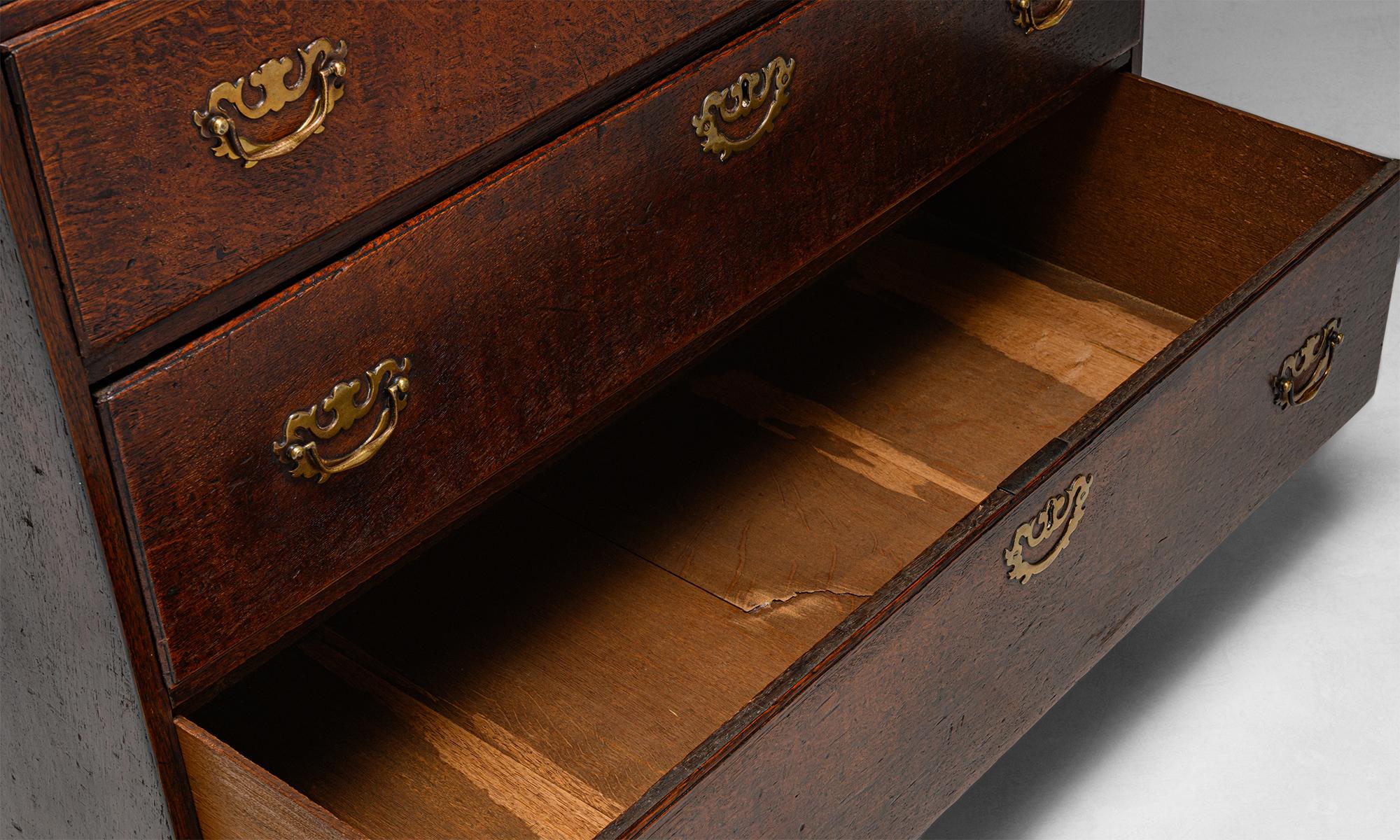 George III Oak Cupboard, England, circa 1830 1