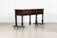 George III Oak Dresser Base