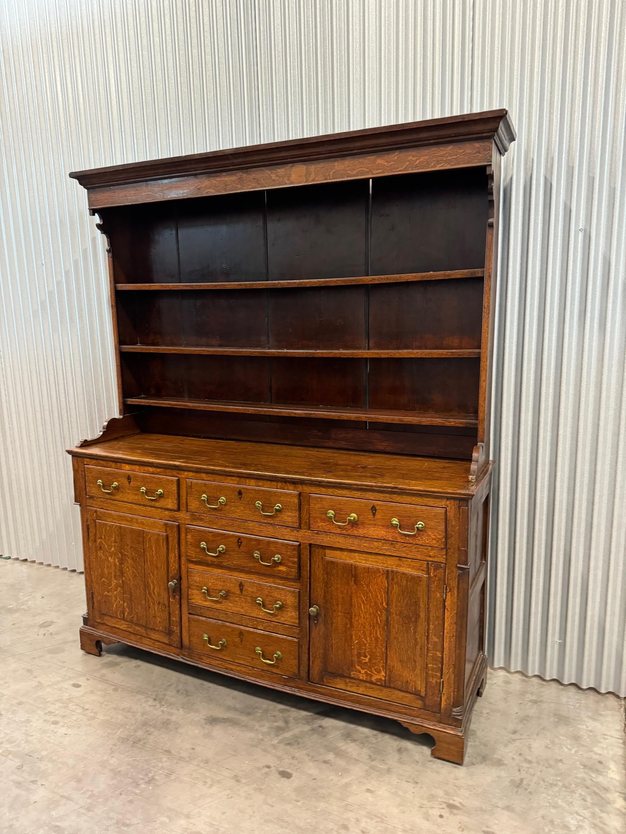 English George III Oak  Dresser For Sale