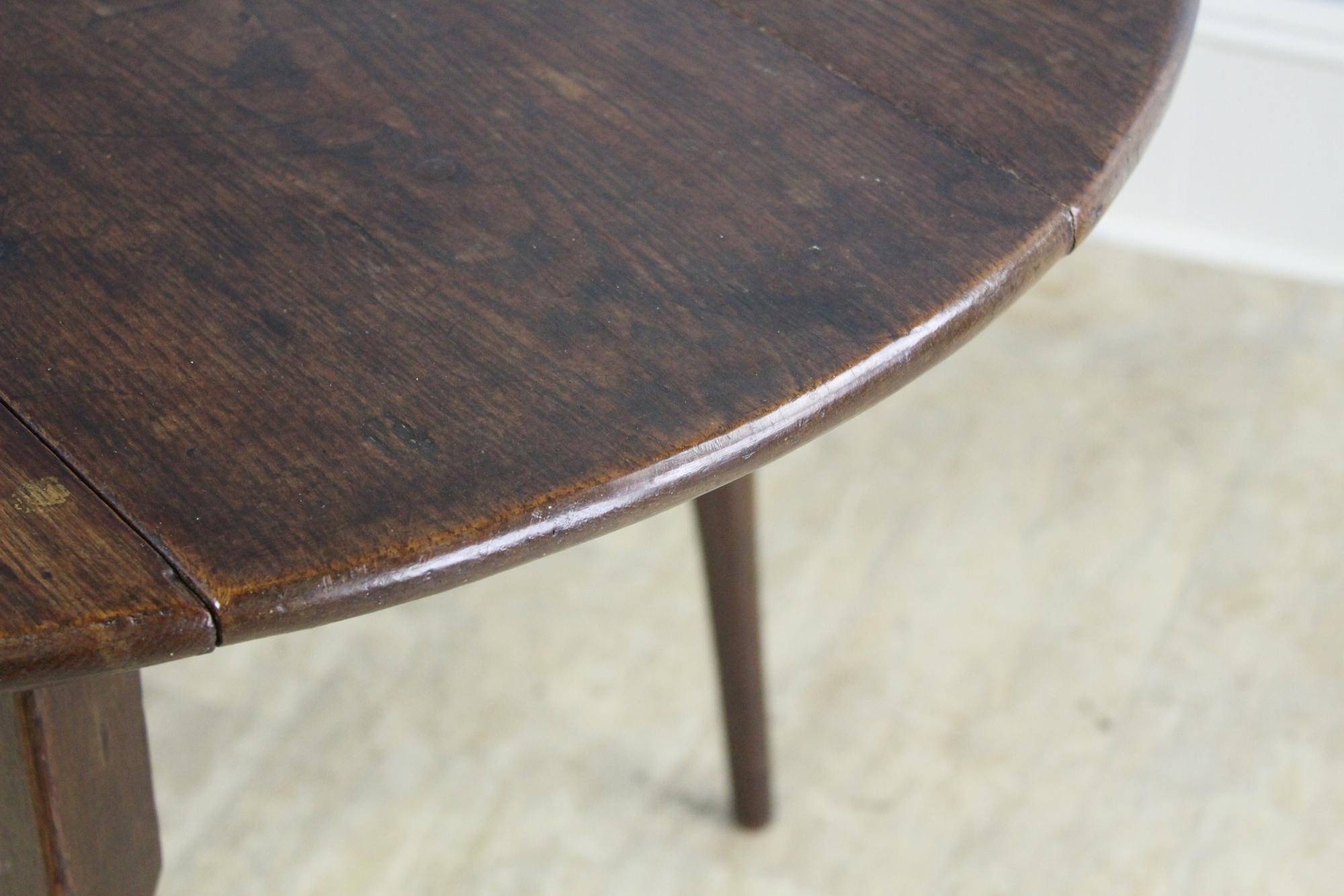 George III Oak Drop Leaf Cricket Table 1