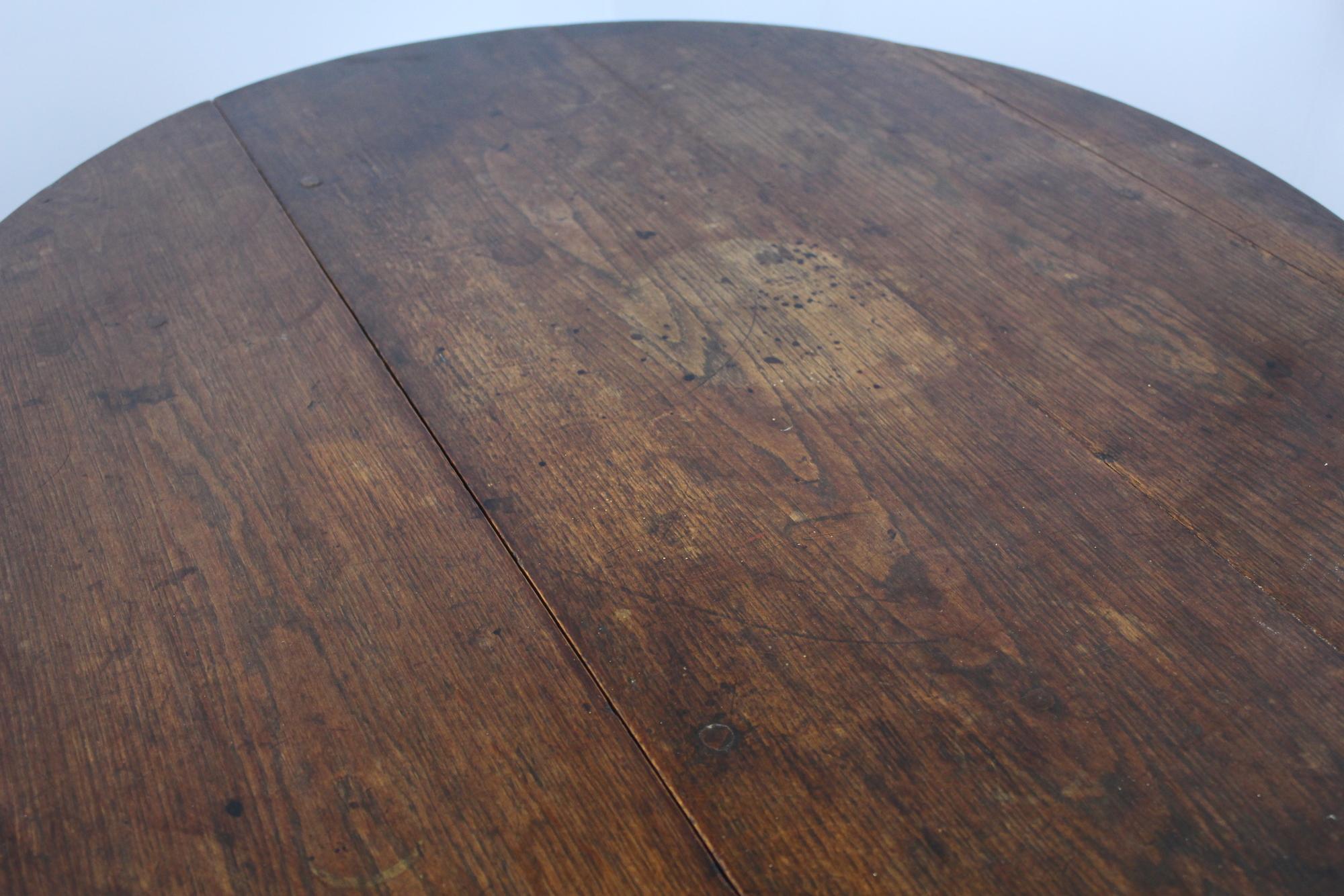 George III Oak Drop Leaf Cricket Table 2