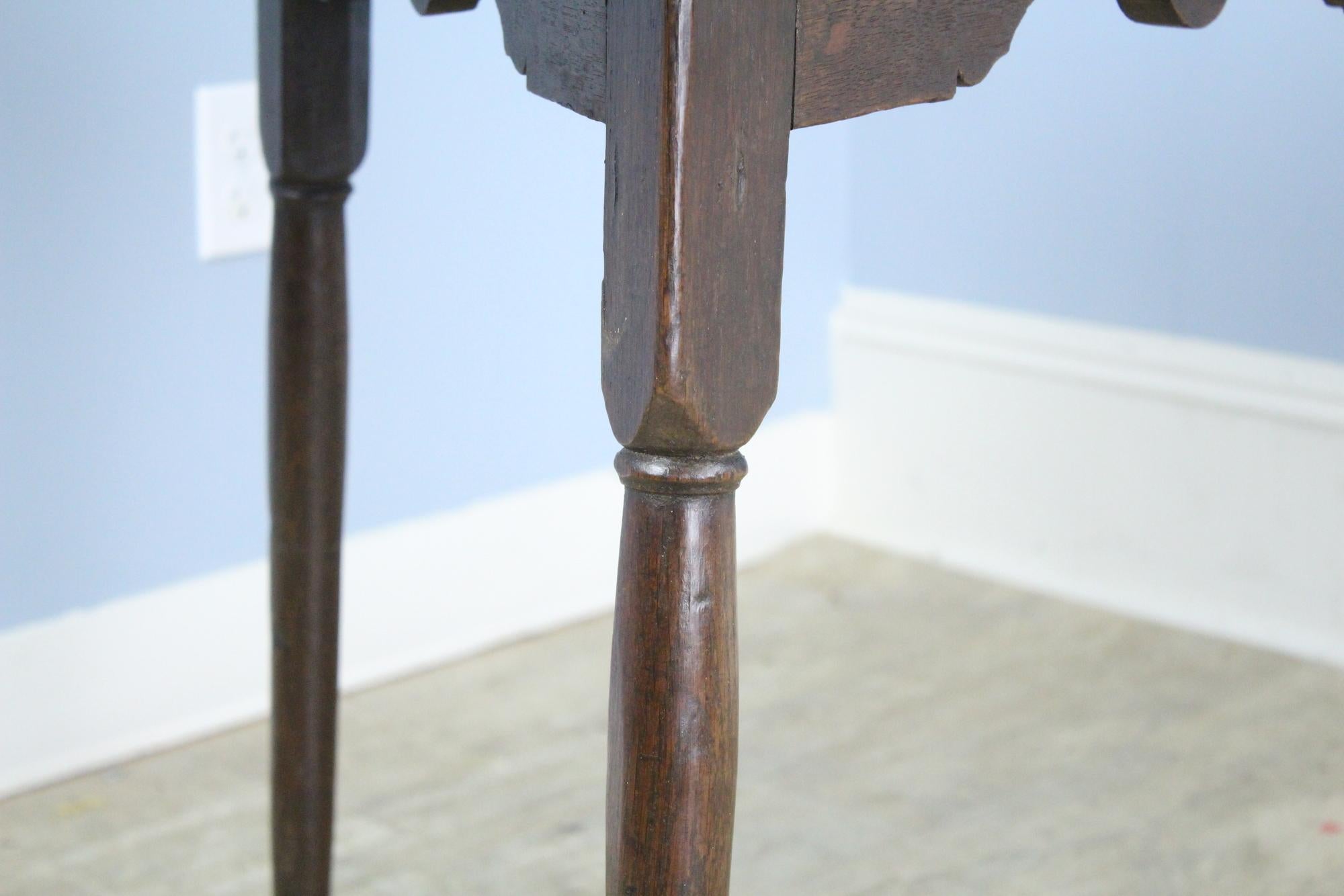 George III Oak Drop Leaf Cricket Table 3