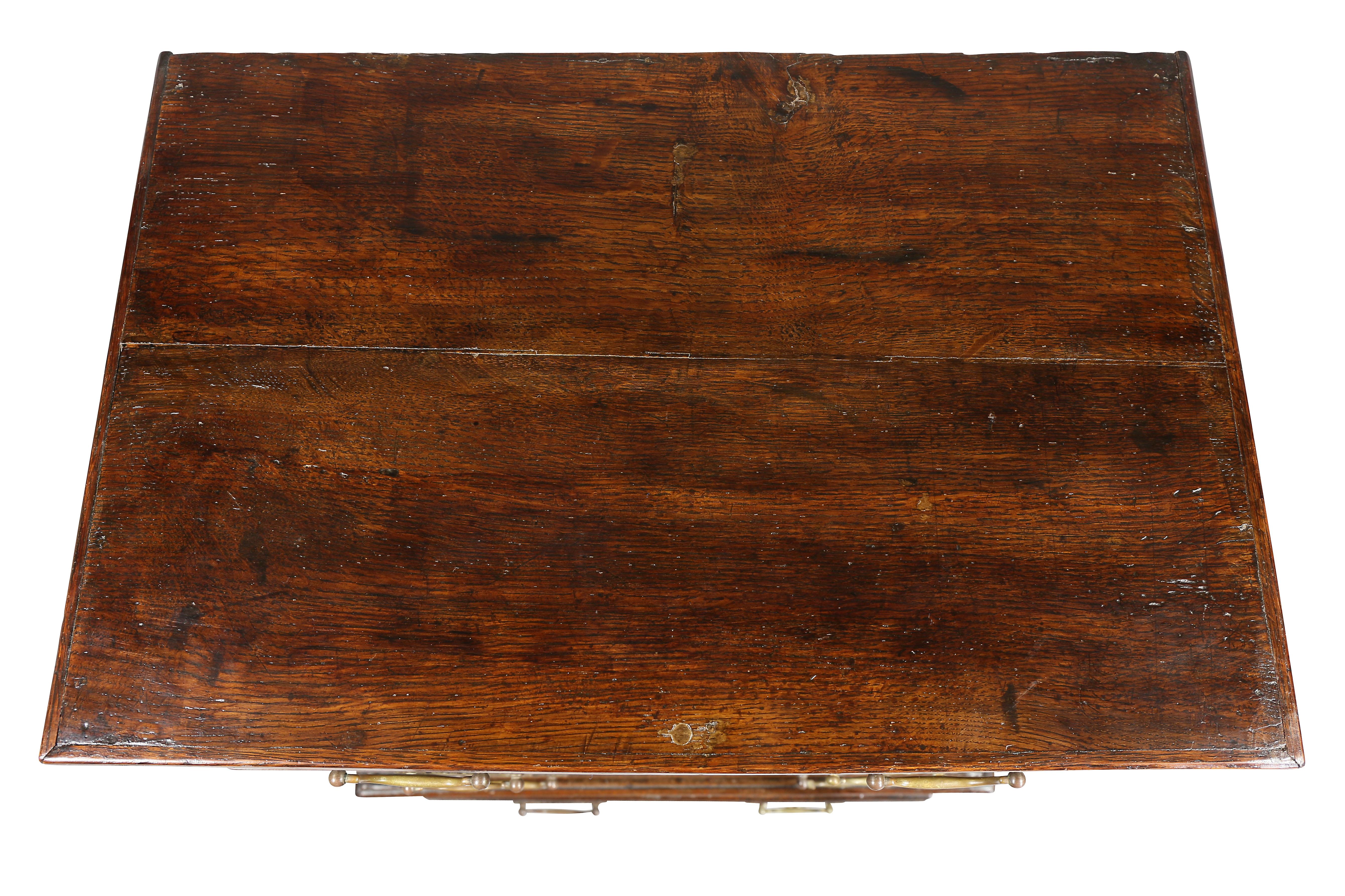 English George III Oak Dwarf Chest on Stand