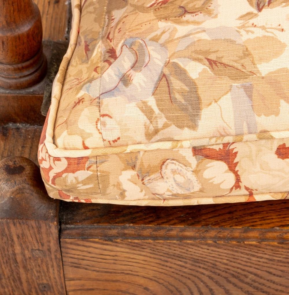 18th Century George III Oak Paneled Settee