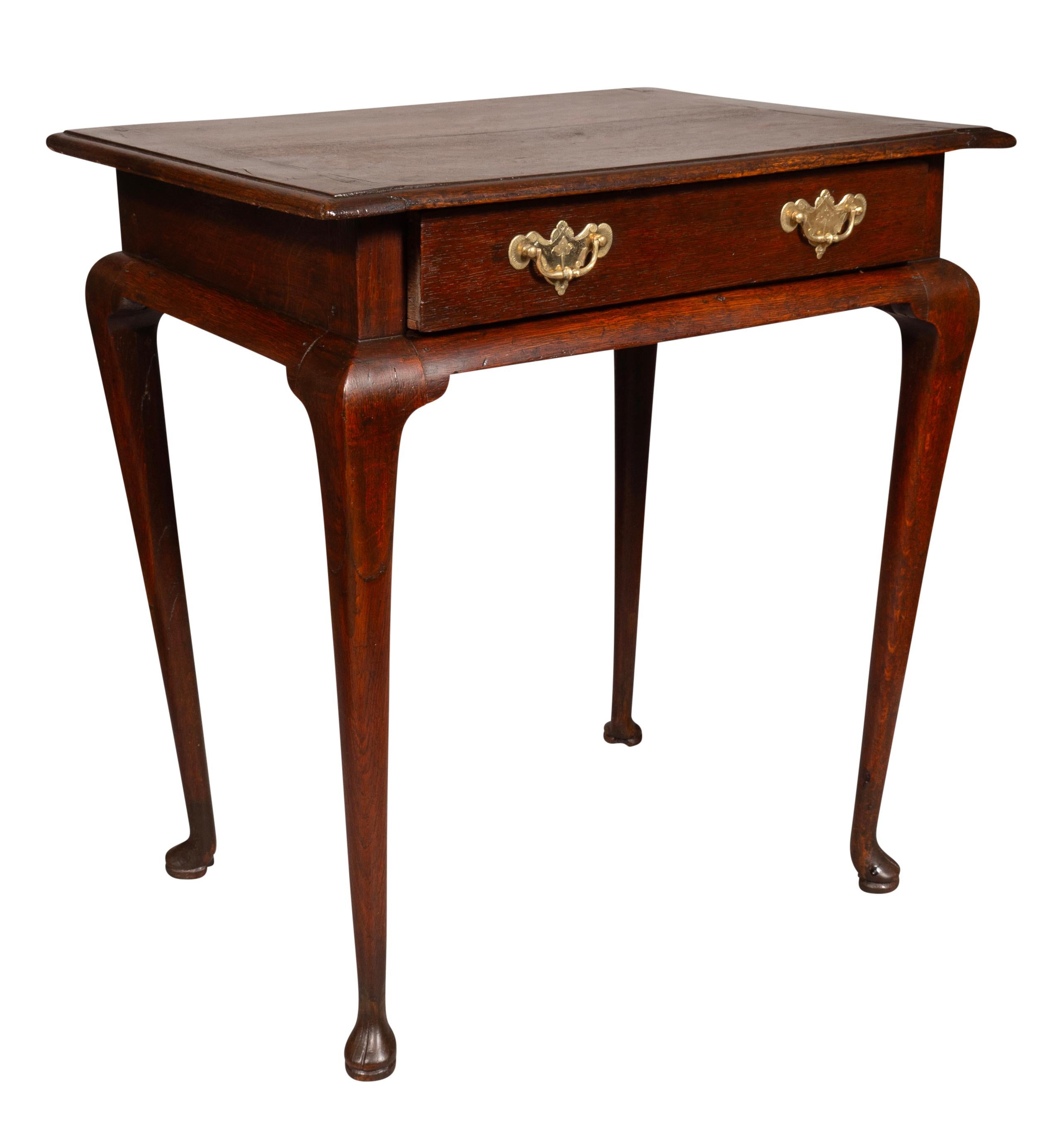 English George III Oak Side Table For Sale