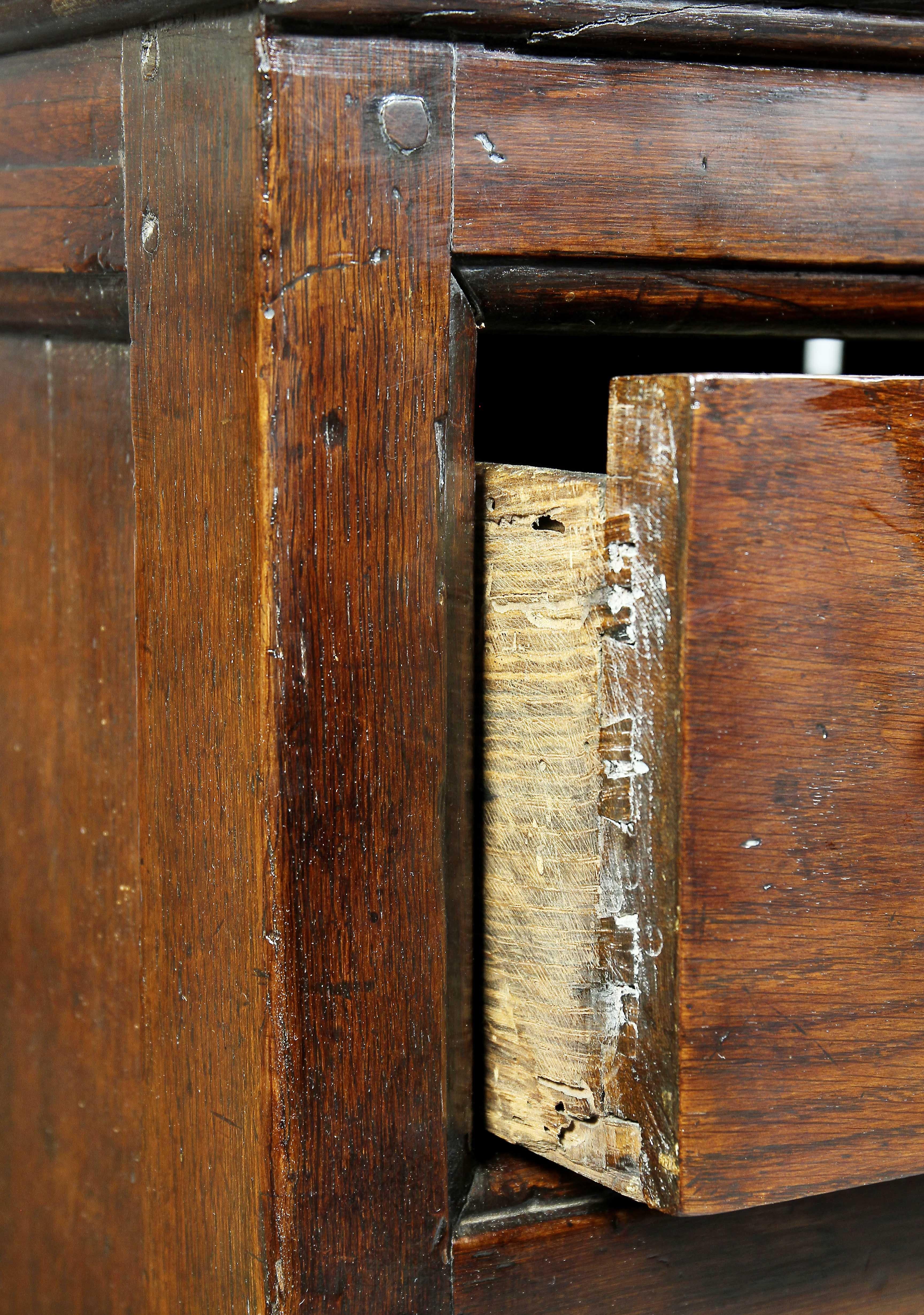 Late 18th Century George III Oak Sideboard For Sale