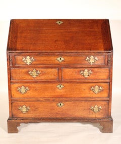 George III Eiche Schräglage-Schreibtisch