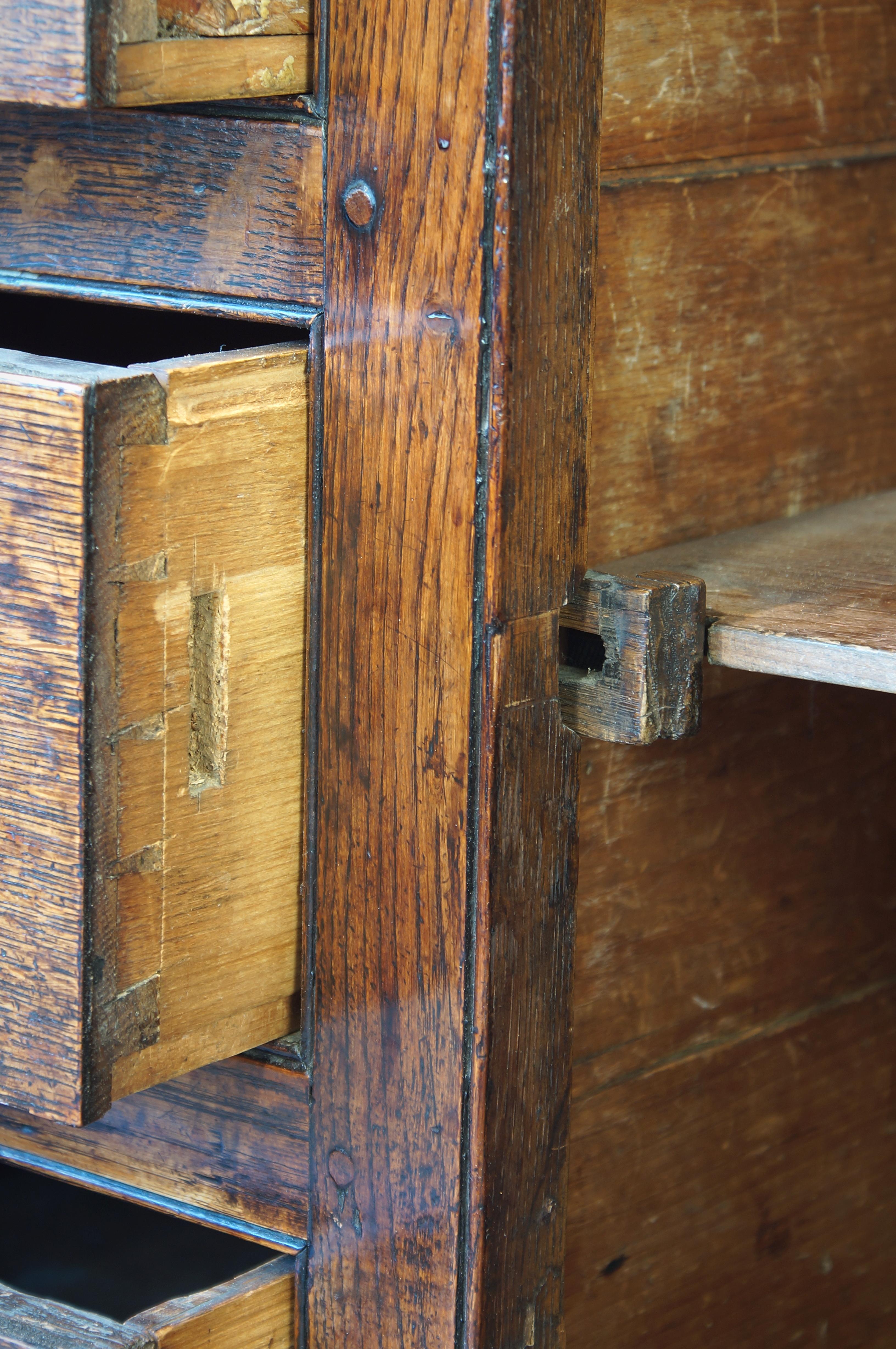 George III Oak  Welsh Dresser And Rack In Good Condition In Skipton, GB