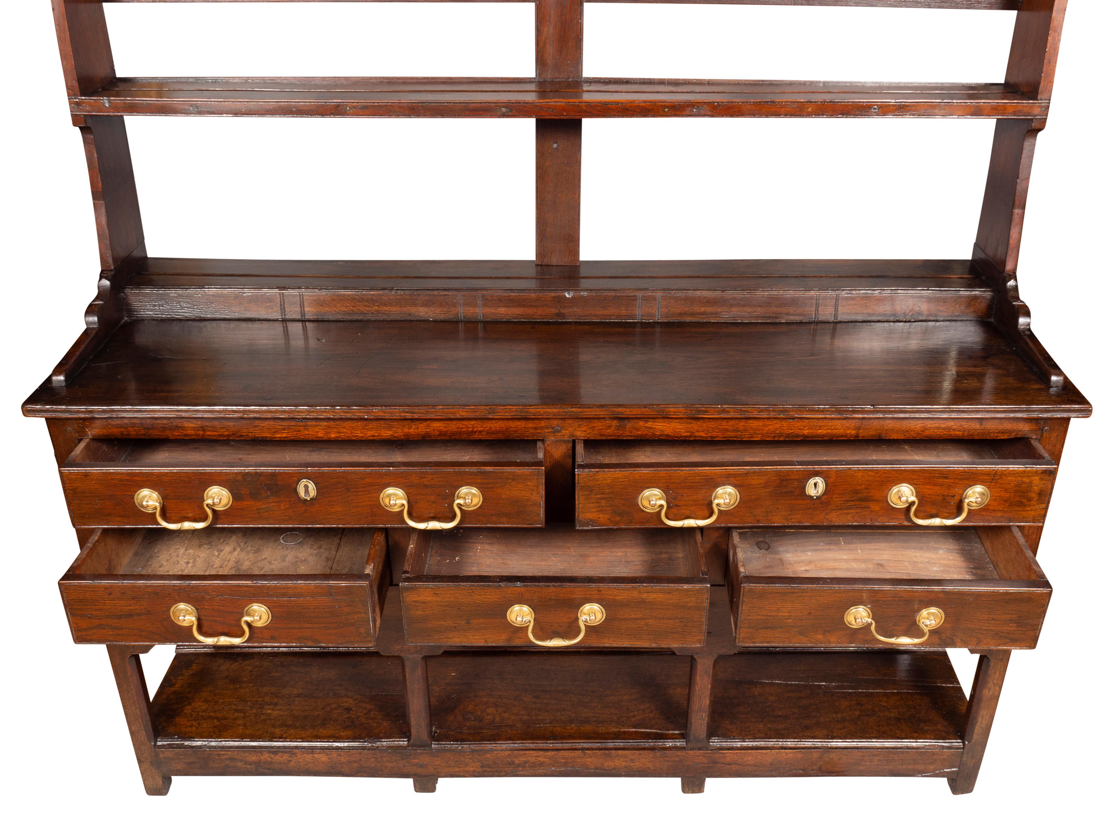 George III Oak Welsh Dresser For Sale 5