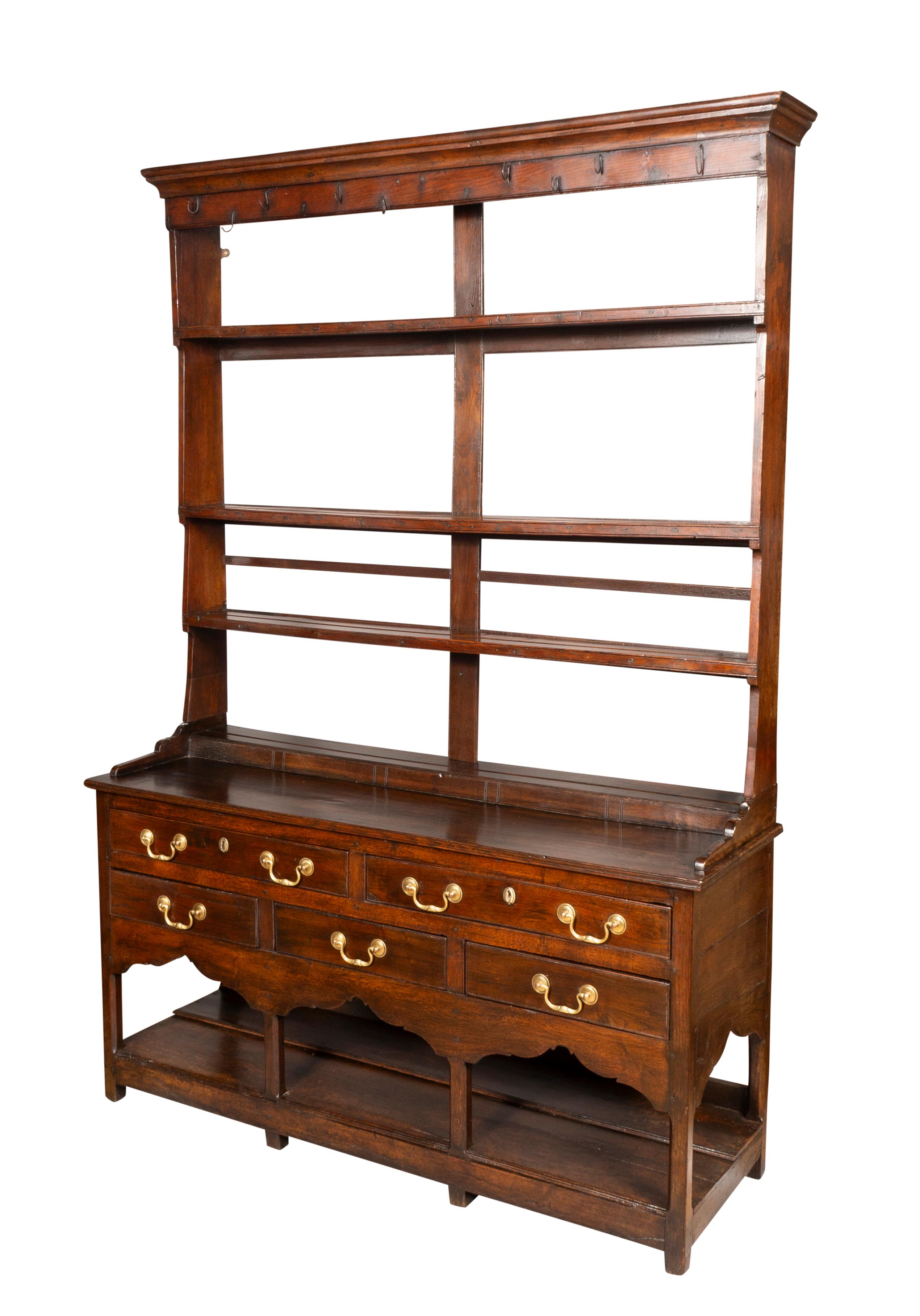 George III Oak Welsh Dresser For Sale 2