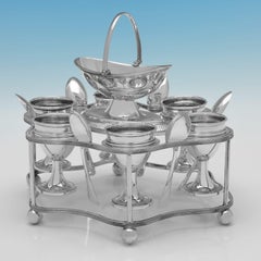 George III Old Sheffield plated egg cruet for 6 eggs - made circa 1800