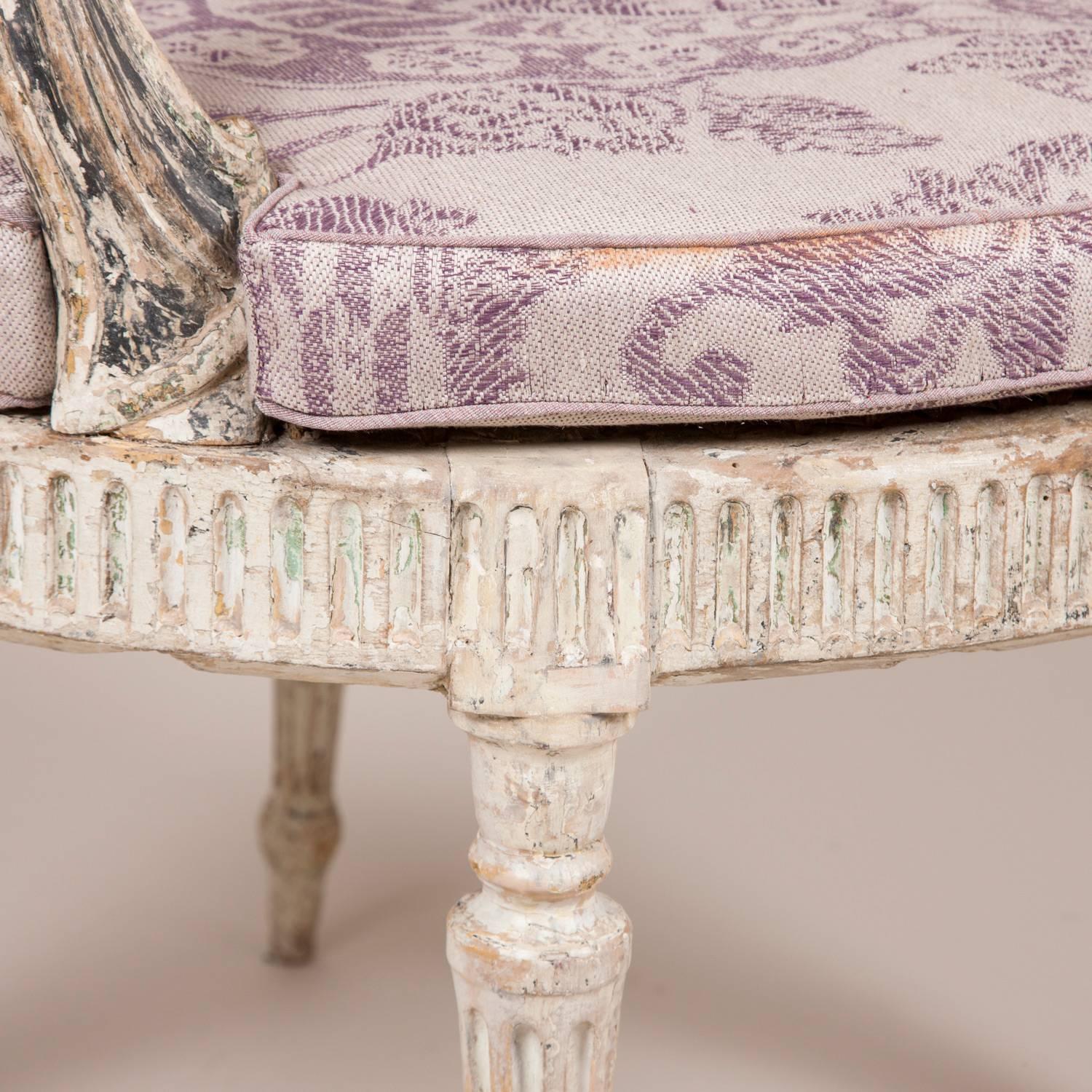 Offener Sessel George III (Gemalt) im Angebot