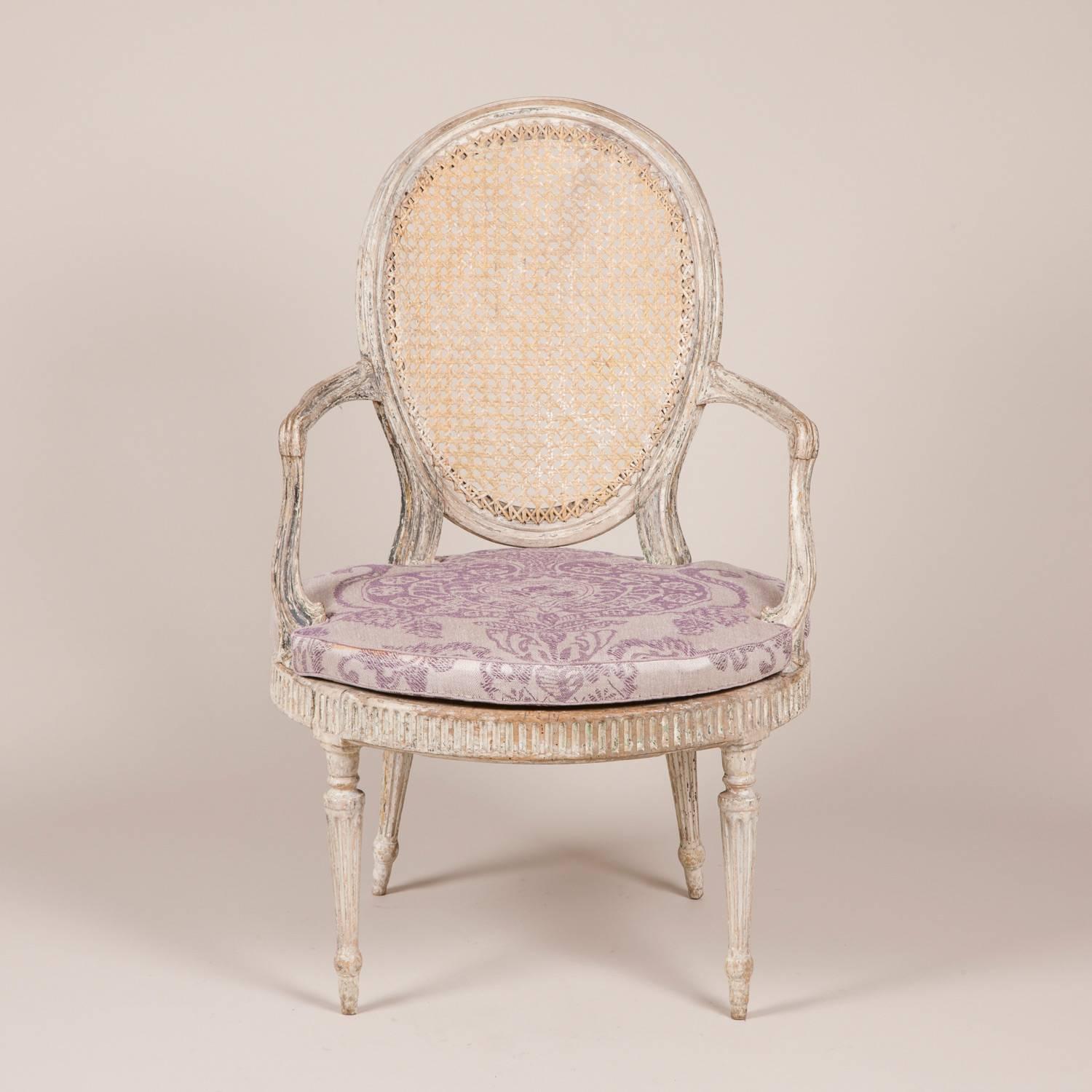 Offener Sessel George III im Zustand „Starke Gebrauchsspuren“ im Angebot in London, GB