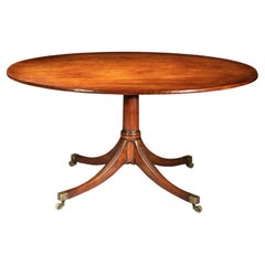George III Oval Dining Table for 4 or Centre Table, circa 1790