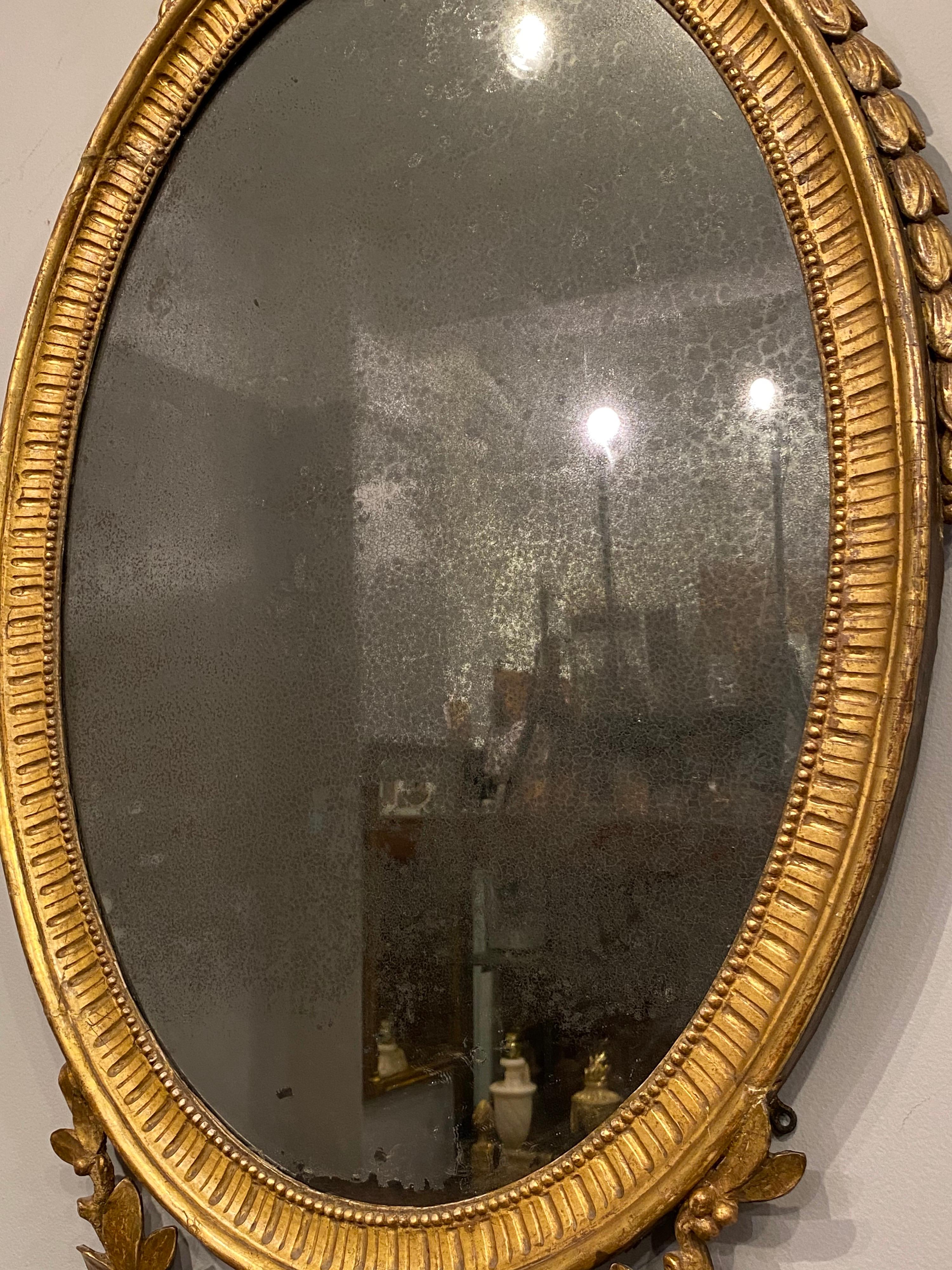George III Oval Giltwood Spiegel, 18. Jahrhundert im Angebot 2