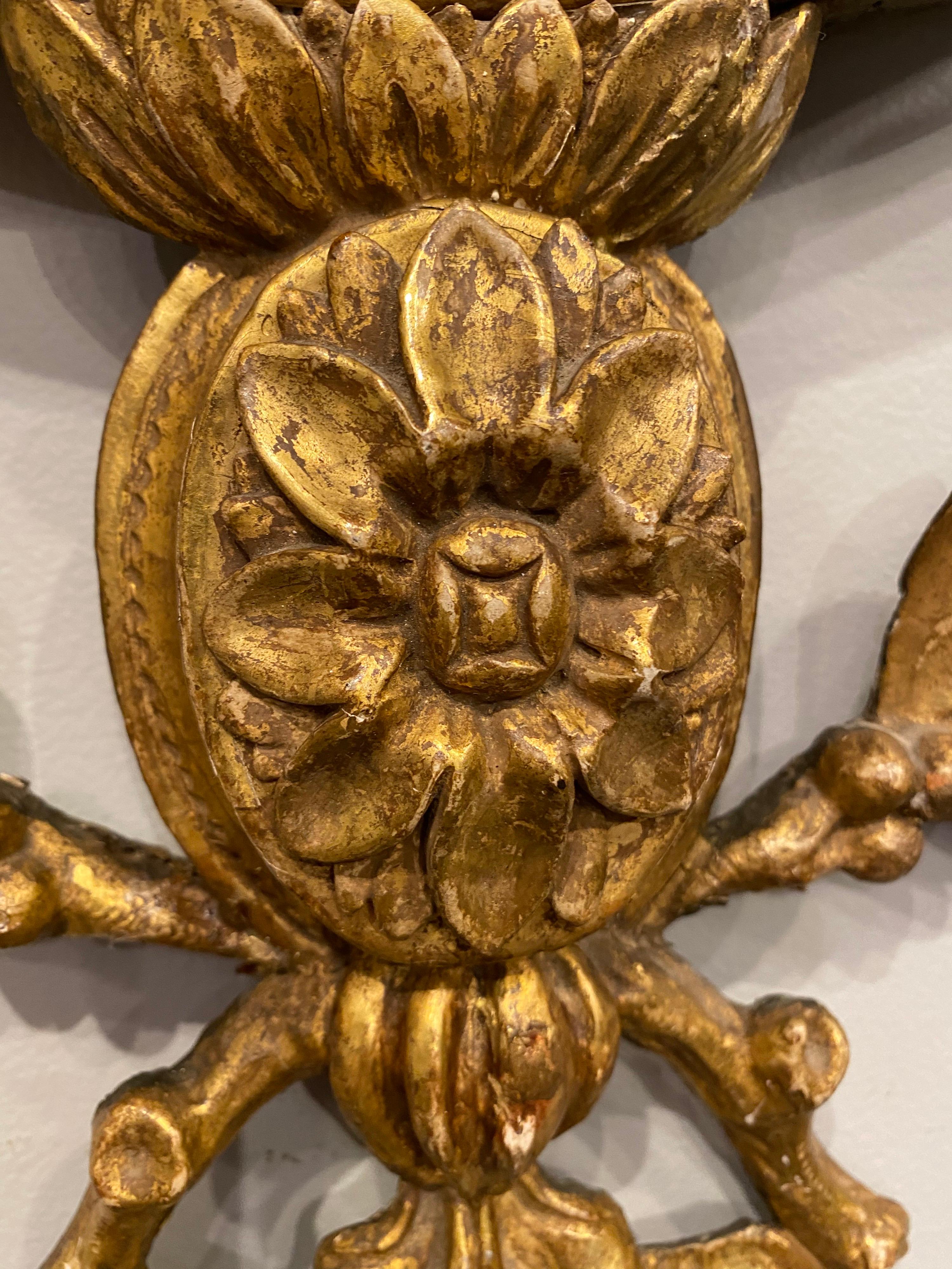 Miroir ovale en bois doré George III, 18ème siècle en vente 1
