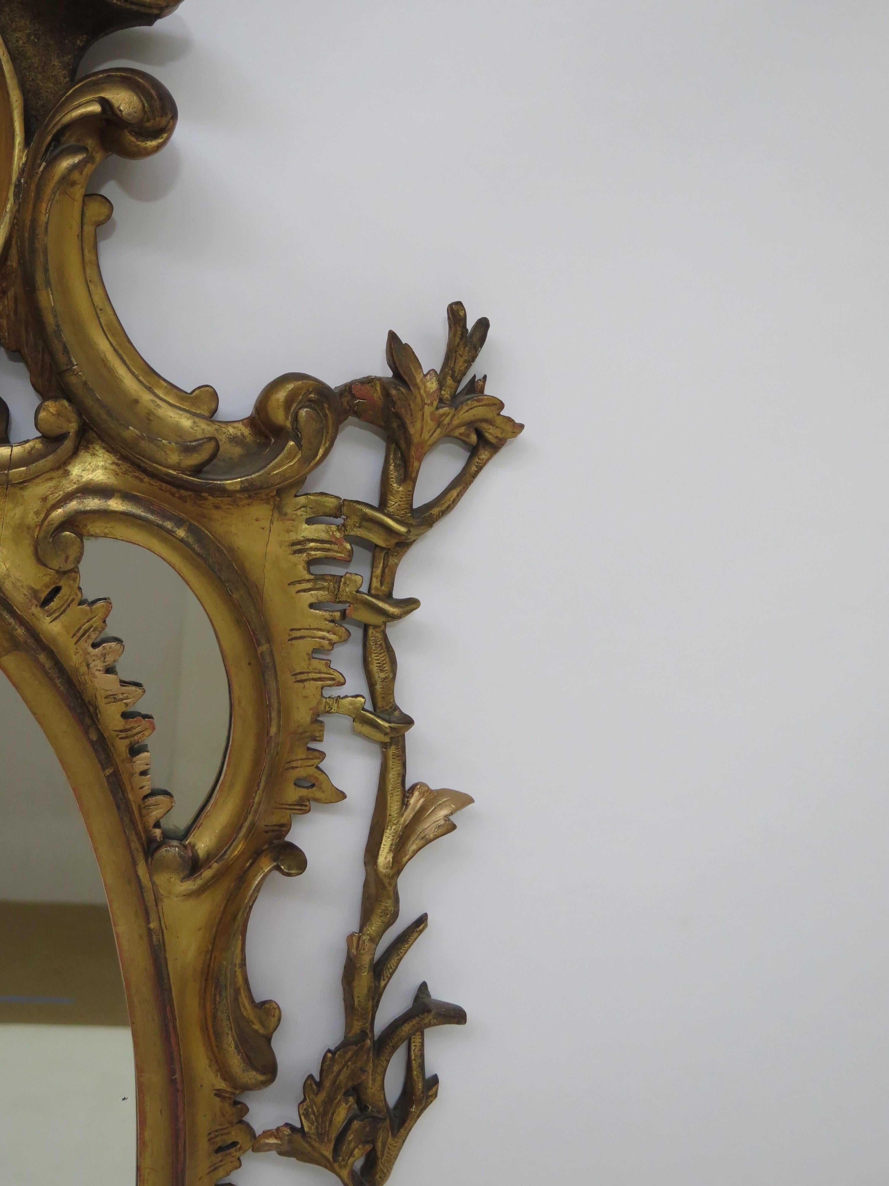 George III Oval Giltwood Mirror 3