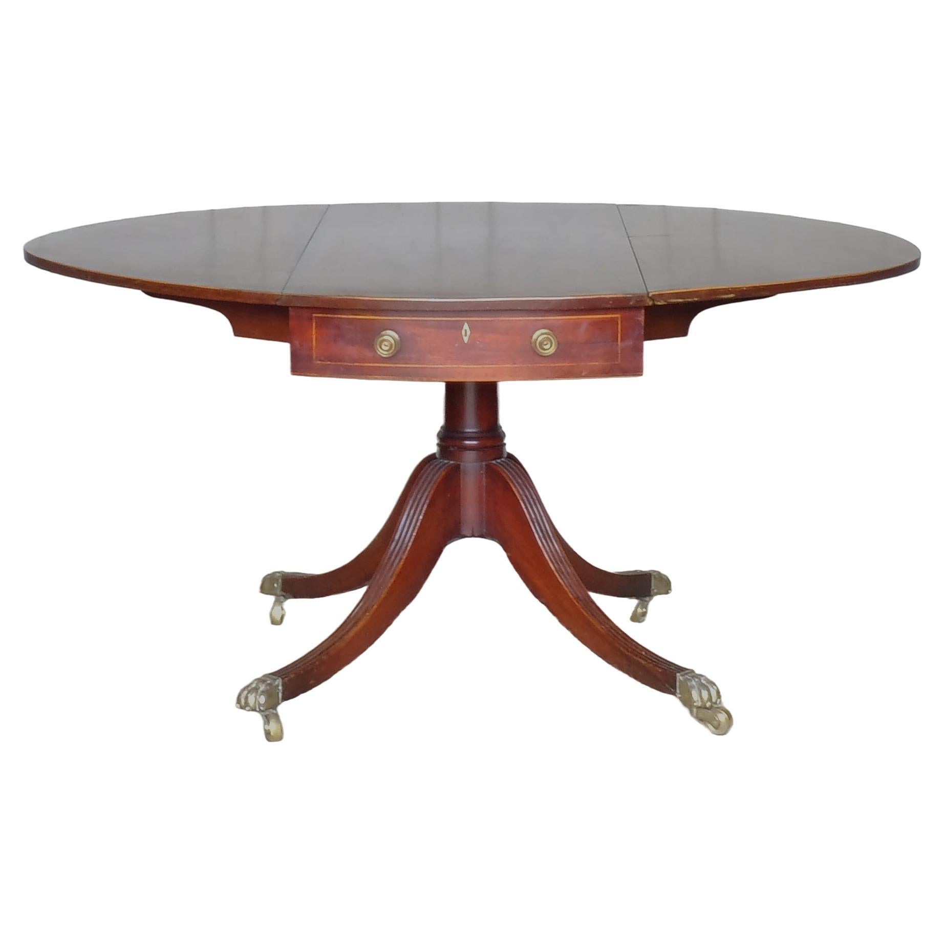 George III Oval Pembroke Table For Sale