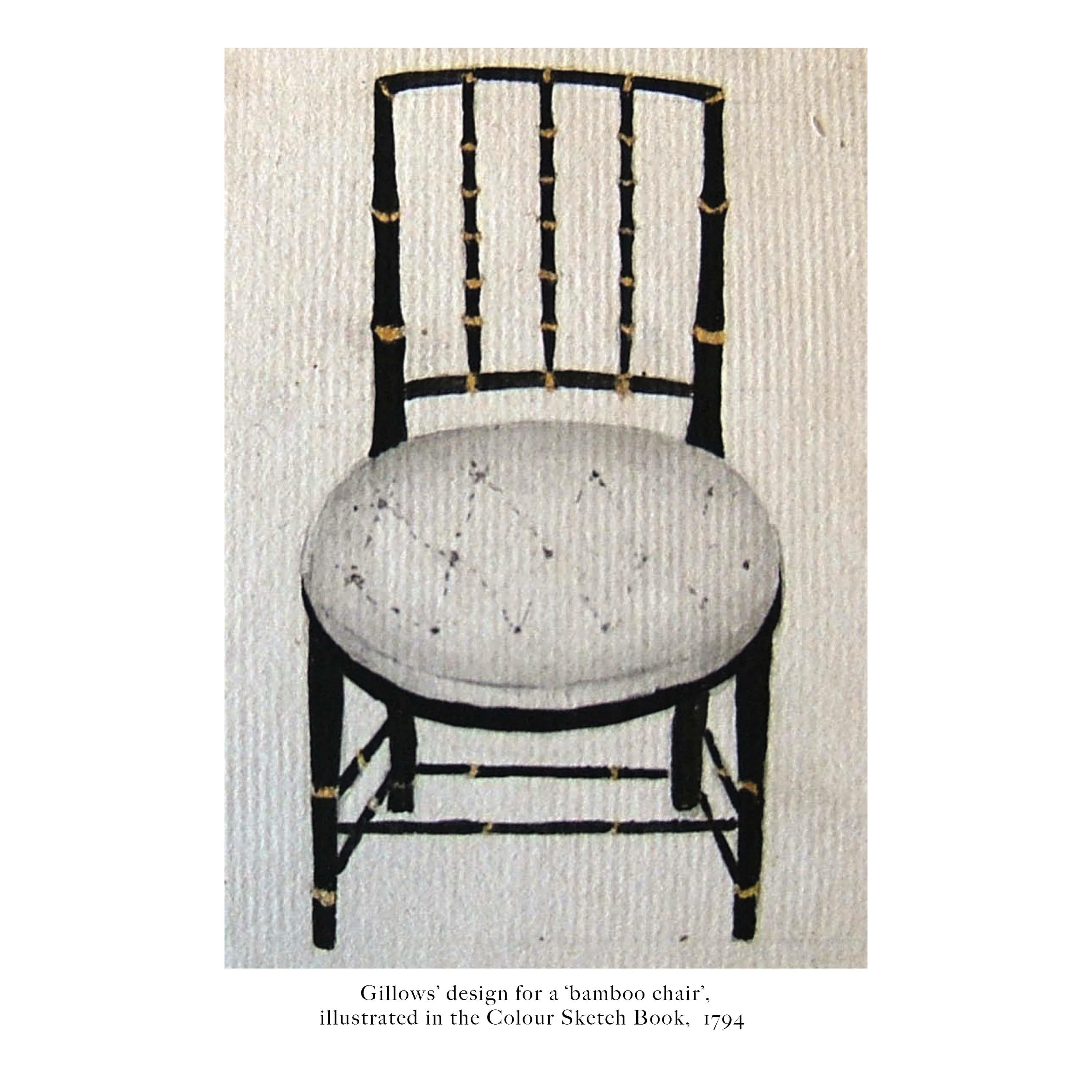 Fauteuil en faux bambou du 18ème siècle, vers 1800 en vente 3