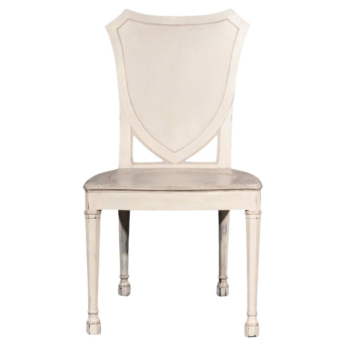 18th Century Painted Hall Chair