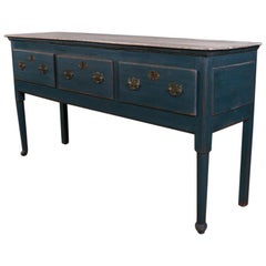 George III Painted Oak Dresser Base