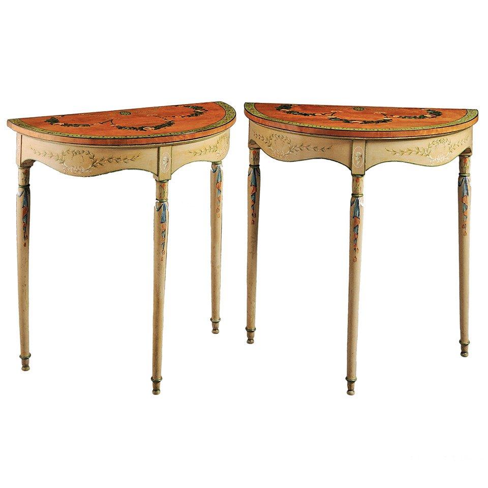 George III Painted Pier Tables
