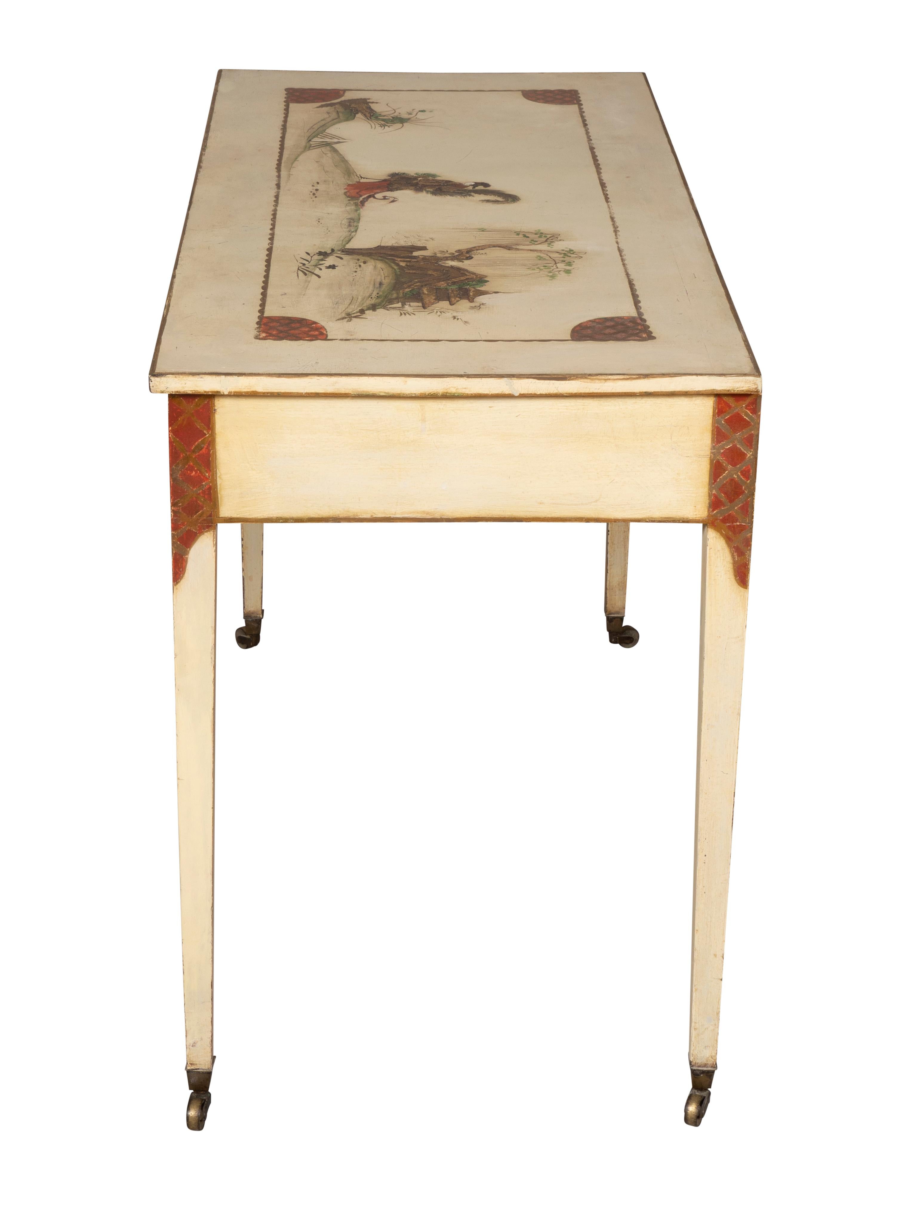 George III Painted Side Table In Good Condition For Sale In Essex, MA