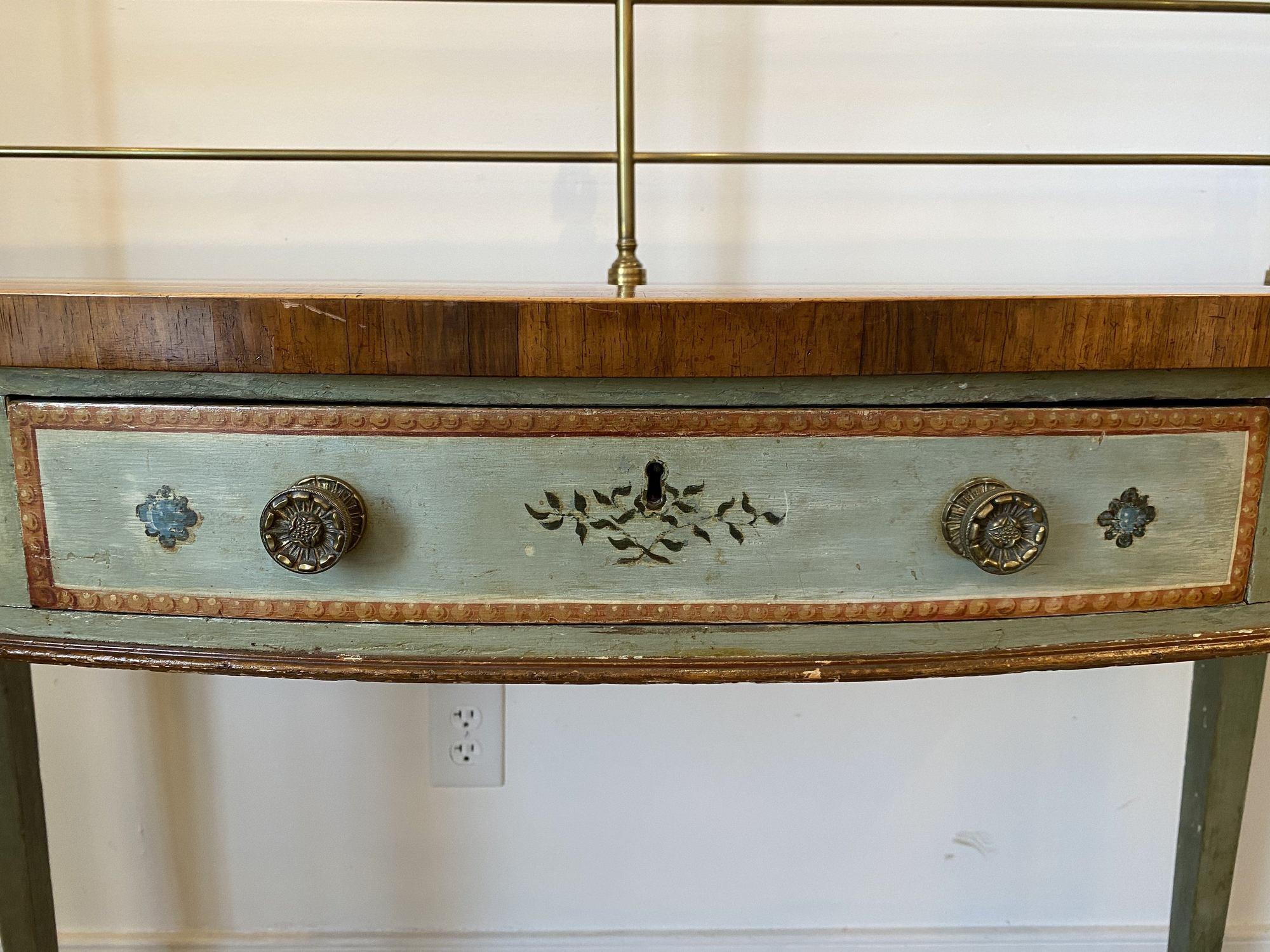 Polychromed George III Painted Sideboard Server, circa 1815