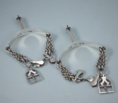 George III Pair of Sterling Silver Spurs, London, 1797