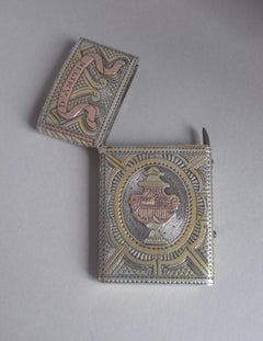 George III Parcel Gilt and Gold Neo Classical Aide Memoire, circa 1775