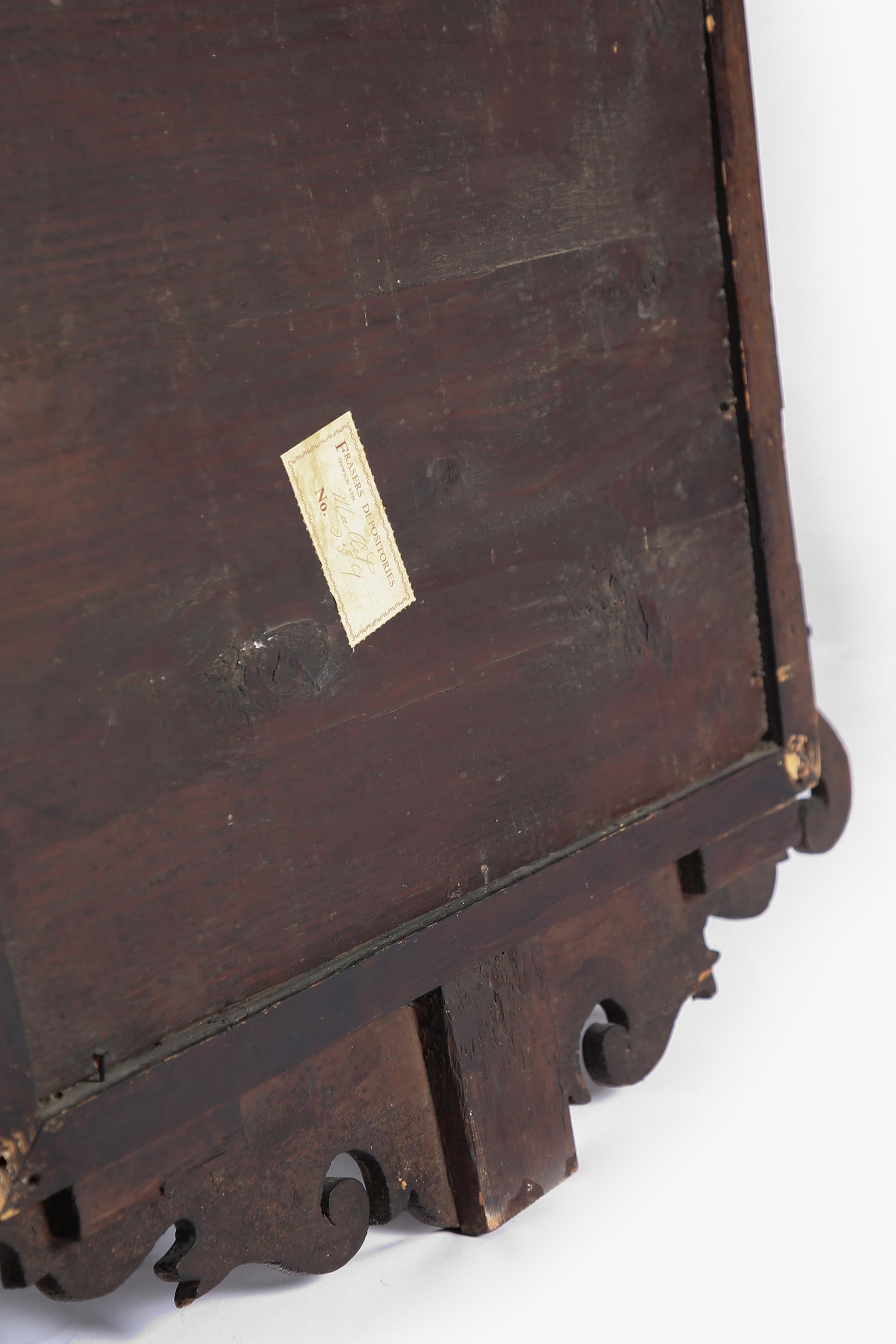 English George III Parcel-gilt Mahogany Fretwork Mirror For Sale