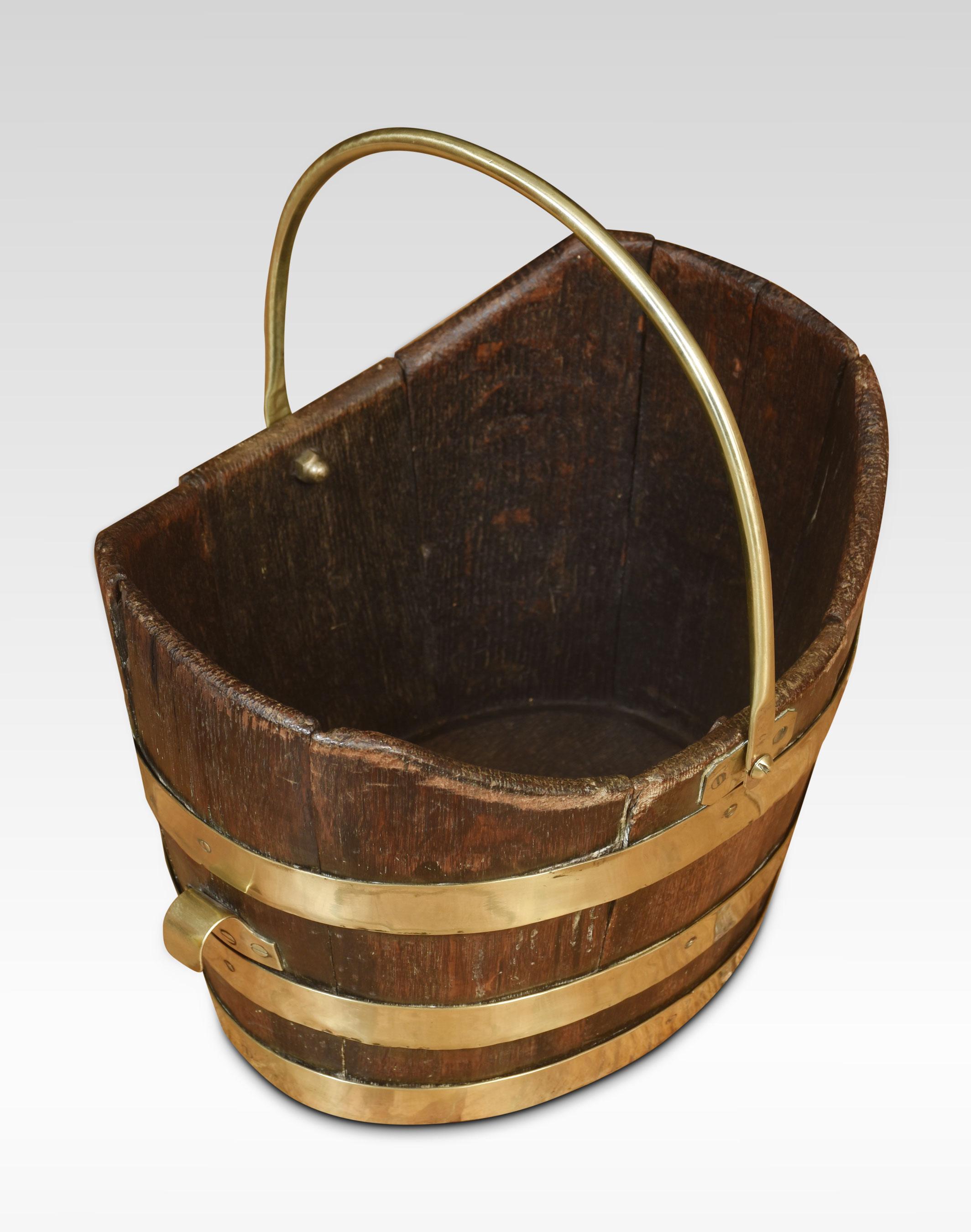 George III peat bucket In Good Condition For Sale In Cheshire, GB