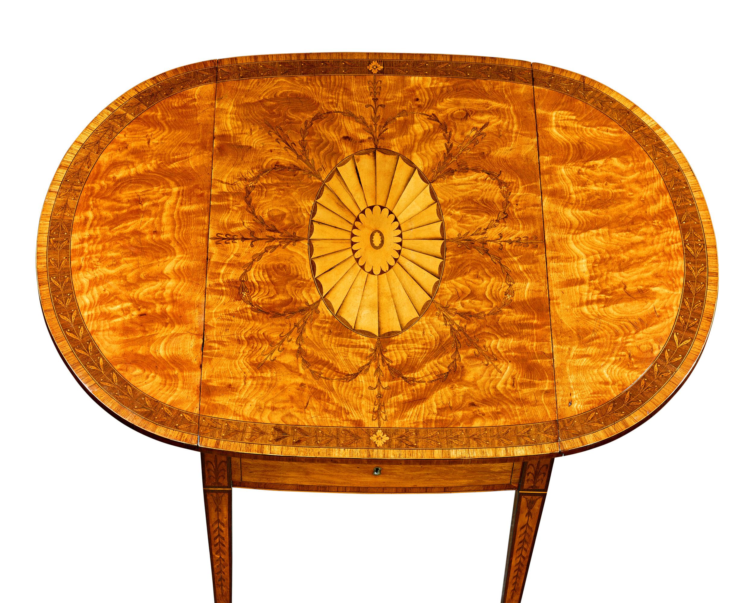 Pembroke-Tisch aus der Zeit George III., Ince & Mayhew zugeschrieben (Englisch) im Angebot