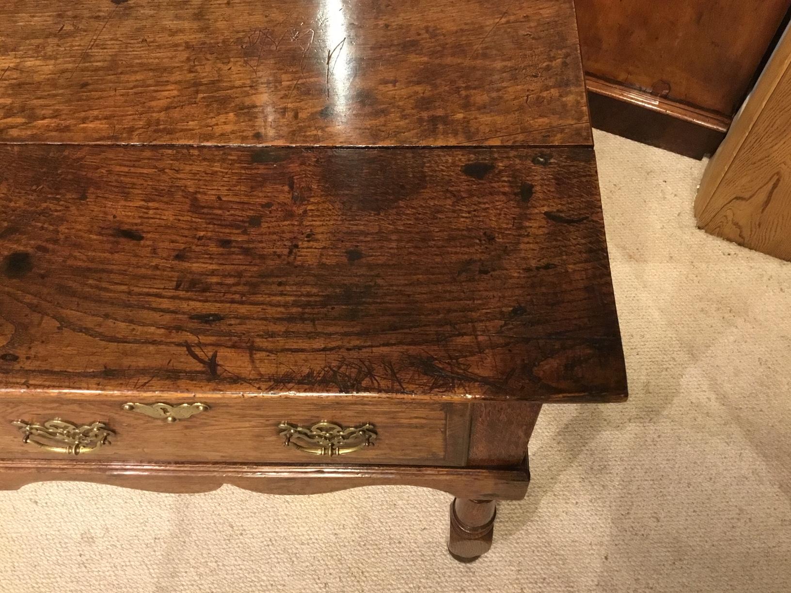 George III Period Antique Oak Dresser Base 2