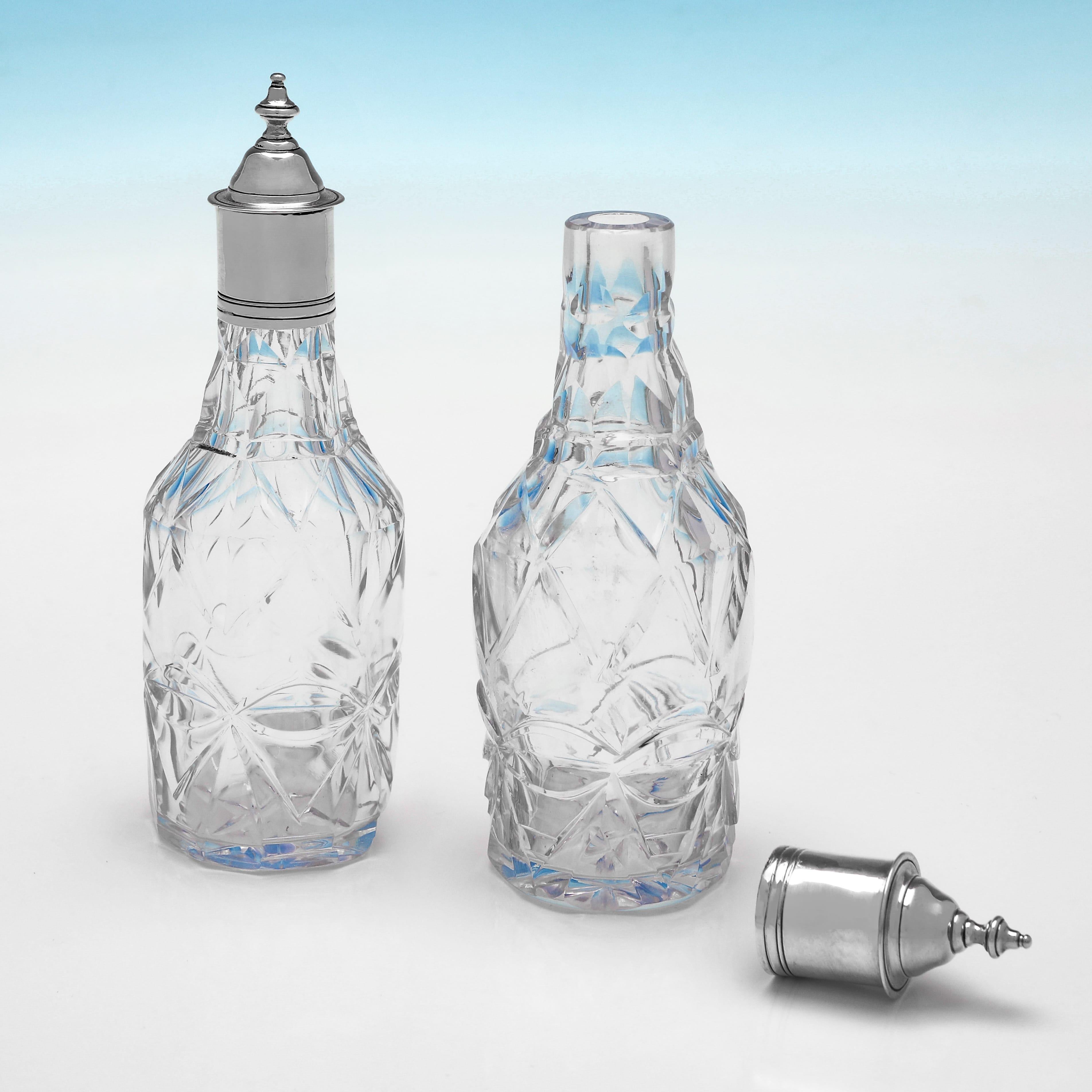 Antikes cruet-Set aus Sterlingsilber aus der Zeit von George III., hergestellt von T & J Daniell 1773 im Angebot 4