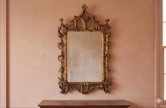 George III Period Giltwood Mirror, England, 18th Century