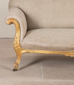 Sofa aus vergoldetem Holz aus der Zeit Georgs III.