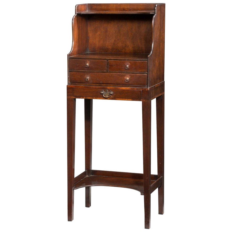 George III Period Mahogany Cheveret For Sale