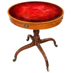 George III Period Mahogany Drum Table