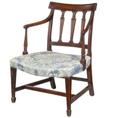 George III Period Mahogany Framed Elbow Chair