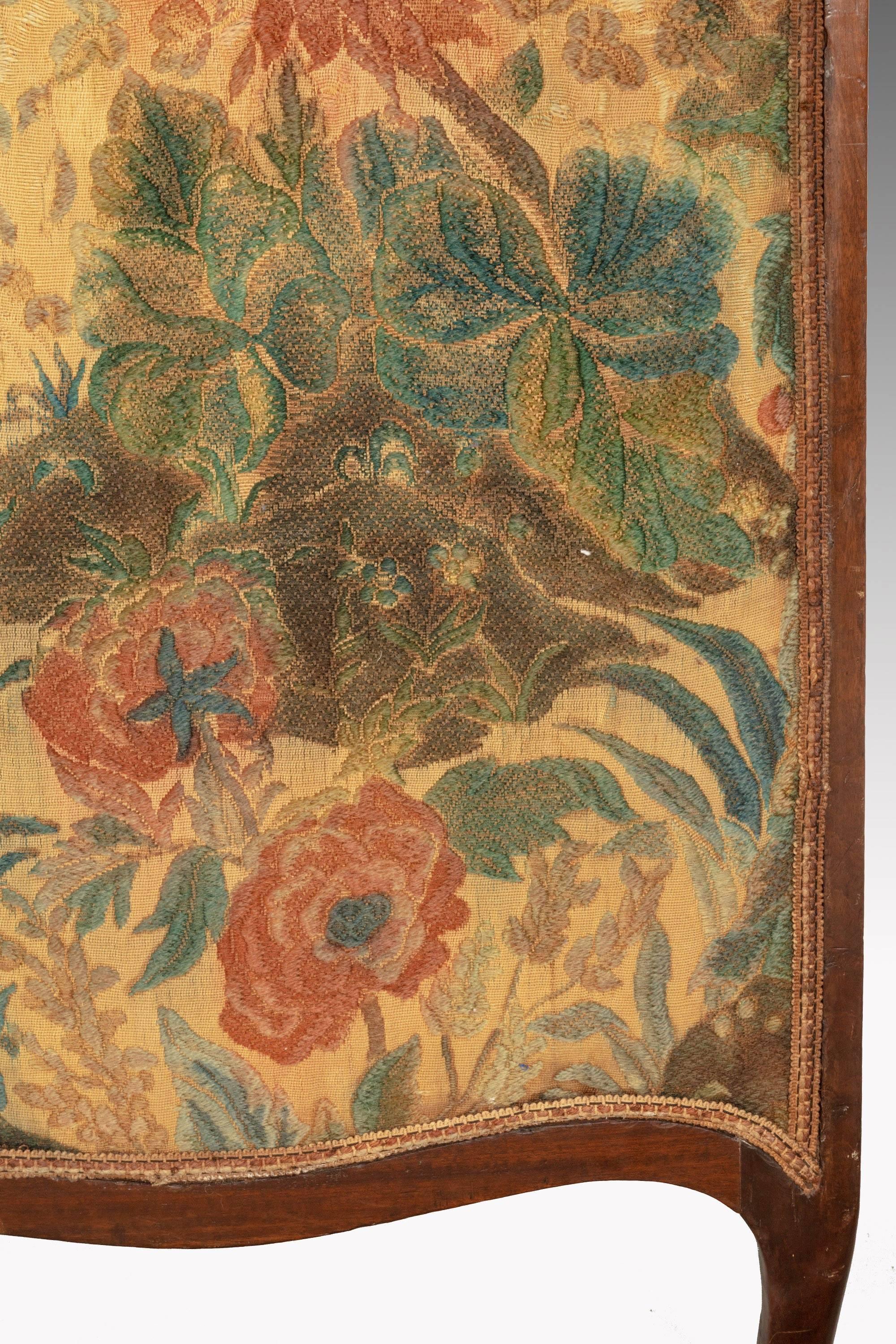 George III Period Mahogany Framed Tapestry Sofa 3
