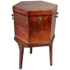 Antique George III Period Mahogany Hexagonal Wine-Cooler