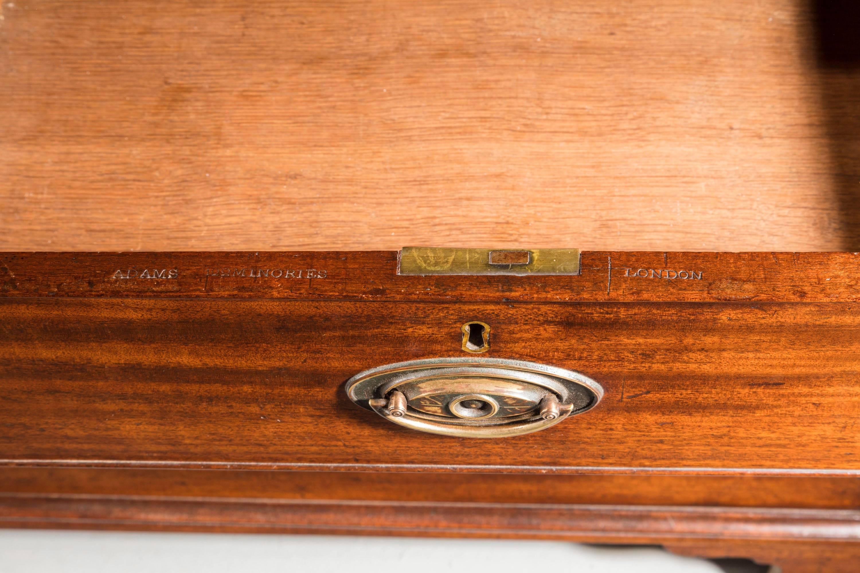 George III Period Mahogany Press With A Crossbanded Top Edge 3