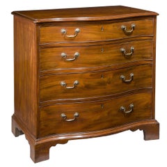 George III Period mahogany Serpentine Chest