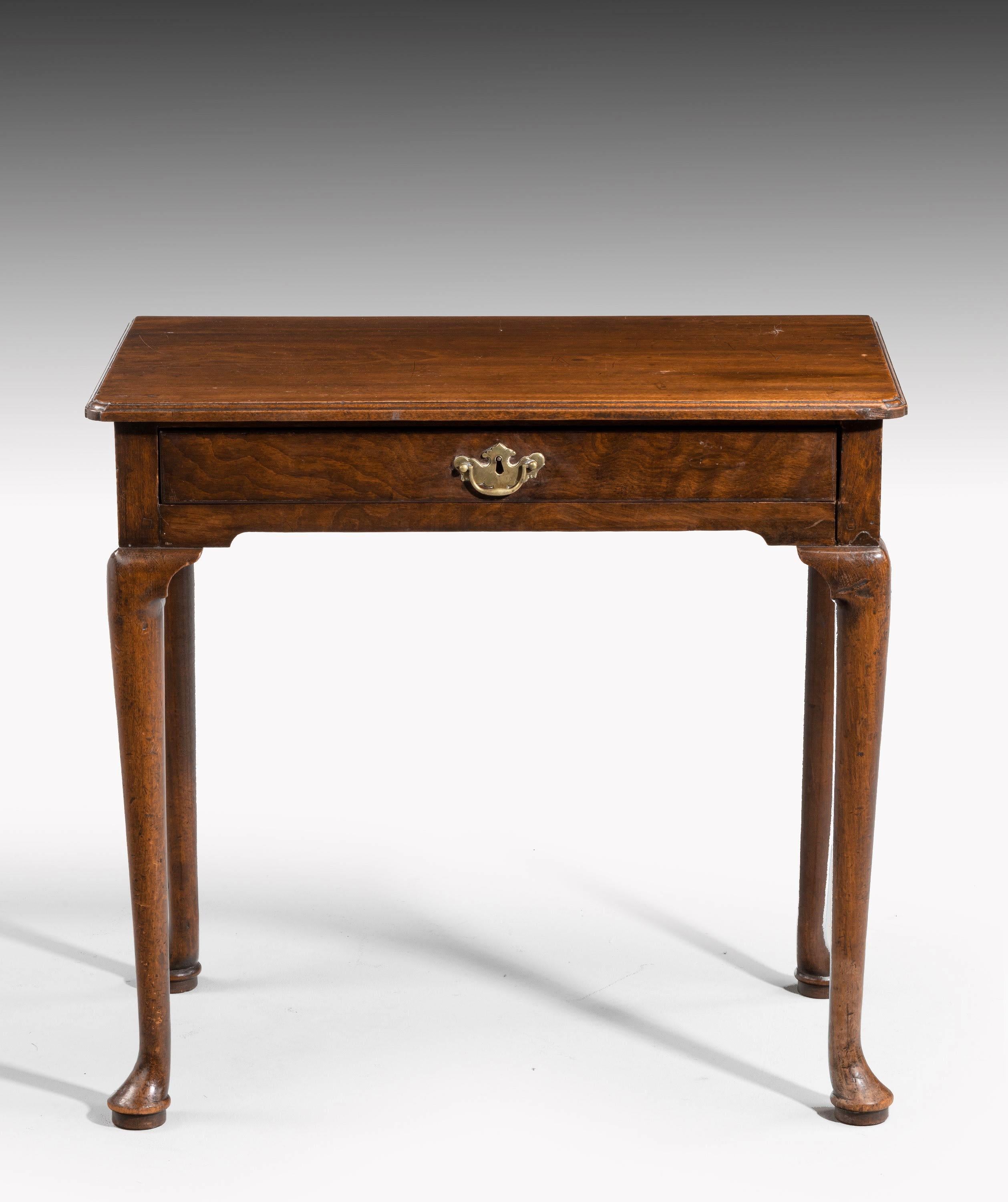 English George III Period Mahogany Side Table