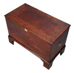 George III Period Mahogany Silver Chest