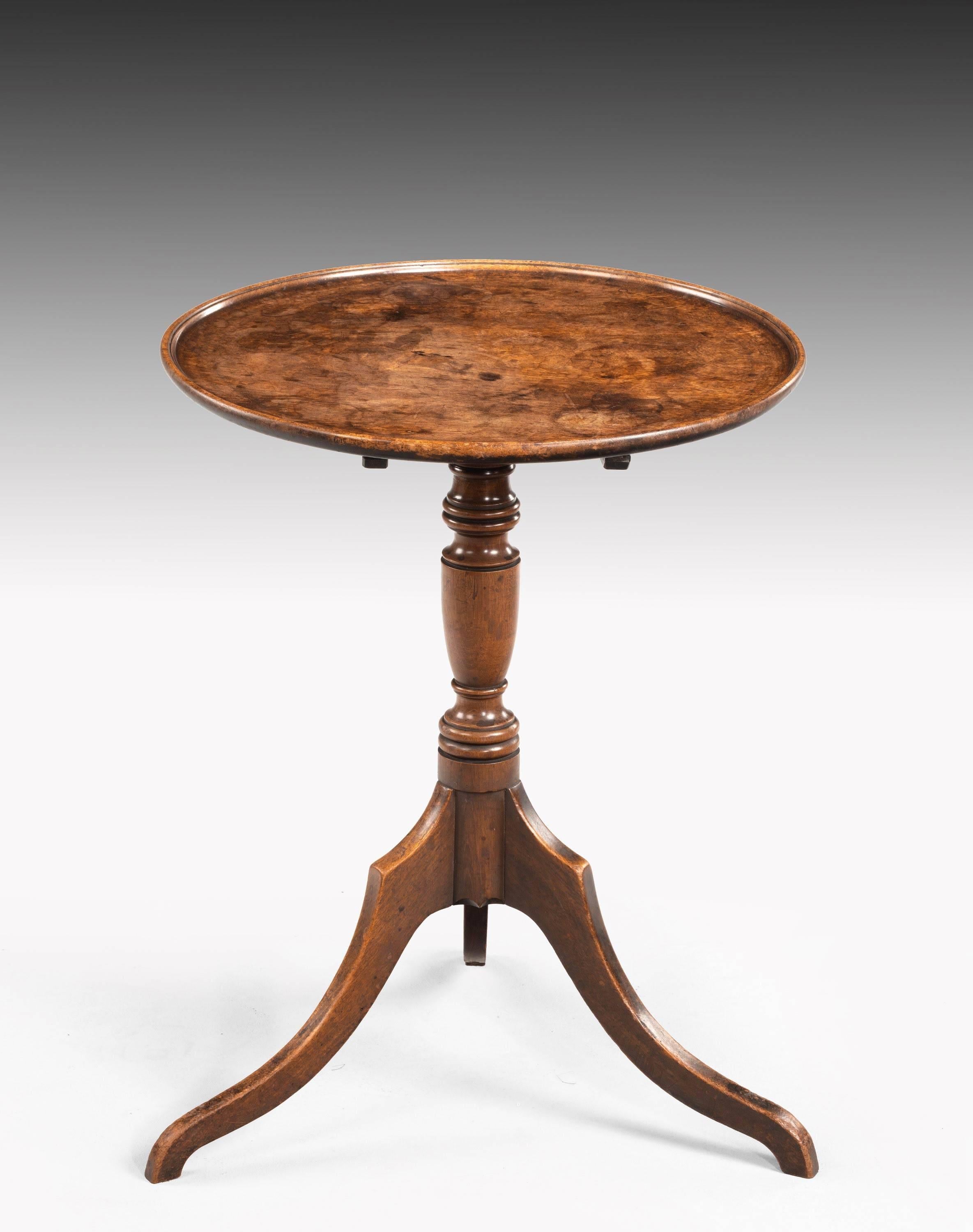 Late 18th Century George III Period Mahogany Tilt Table