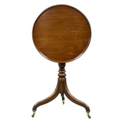 George III Period Mahogany Tray-Top Tripod Table