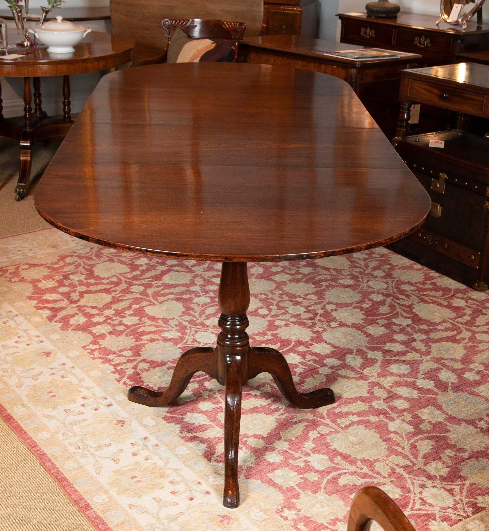 George III Period Mahogany Twin Pedestal Dining Table 4