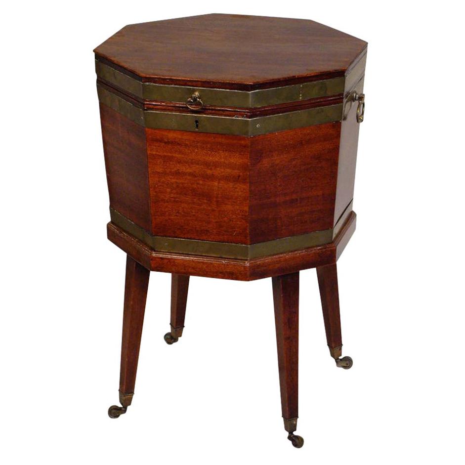 George III Period Mahogany Wine Cooler For Sale